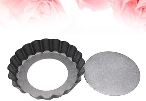 BESPORTBLE Mini Tart Pan round Baking Tray Set, 4-inch Non-stick