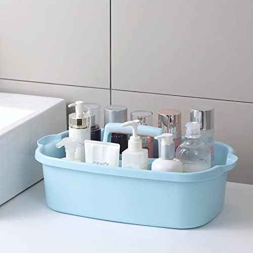 JiatuA Large Cleaning Caddy Basket, Blue