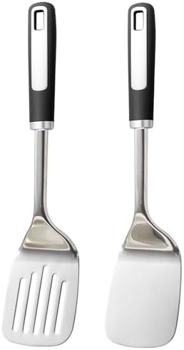 Stainless Steel Spatula Set,Metal Spatulas for Cooking 2-Piece