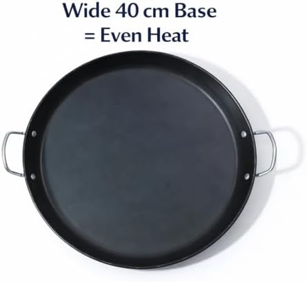 Paellera Para 10 Personas, 18 in / 45 cm Carbon Steel Pan