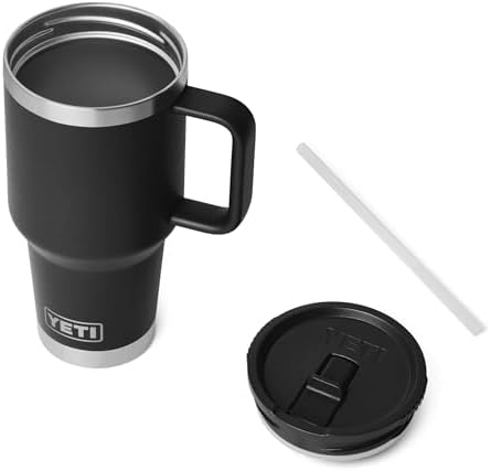 YETI Rambler 30 oz Travel Mug with Flip Straw Lid – Stainless Steel