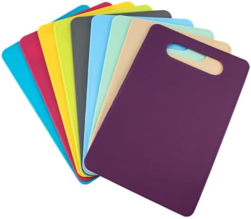 PP Plastic Cutting Boards with Hanging Hole, Mini Non Slip 6pcs