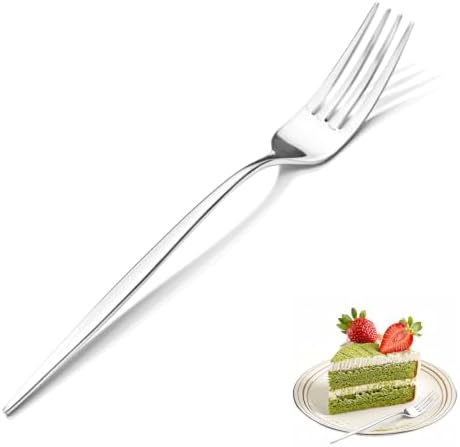 KINGSTONE 4-Piece Salad Fork Set,18/10 Stainless Steel Dessert Forks