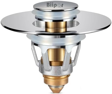 Universal Bathroom Sink Stopper, Sink Drain Strainer, Pop up Drain