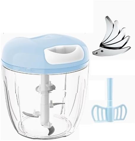 Manual Processor Vegetable Chopper, Portable Hand Pull String Garlic