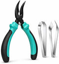 Fish Pin Bone Pliers & Tweezers Set, Serrated Jaw