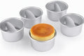 Artibetter 5pcs Round Cake Pans Set Anodized Aluminum Alloy