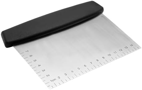 Pro Dough Pastry Scraper Stainless Steel Polished Engraved Measuring