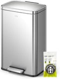 EKO Madison 13.2 Gal Stainless Steel Step Trash Can