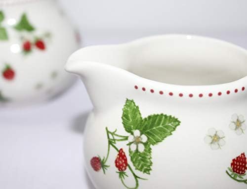 Creamer and Sugar Sets with Lids Vintage Floral Ceramic Cream & Sugar