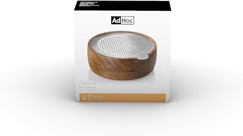 AdHoc Cut n Serve Fine Grater, Acacia Wood, 5"
