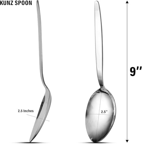 Chef Kunz 2-Pack 18/10 Stainless Steel Serving Spoons