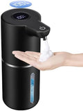 Automatic Foam Soap Dispenser Touchless Rechargeable, 350ml Black