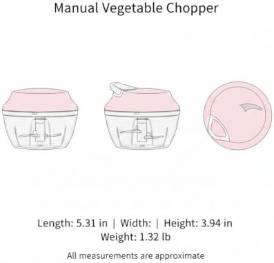 Home Cooks Manual Pull-String Chopper for Garlic, Onions & Ginger - 17