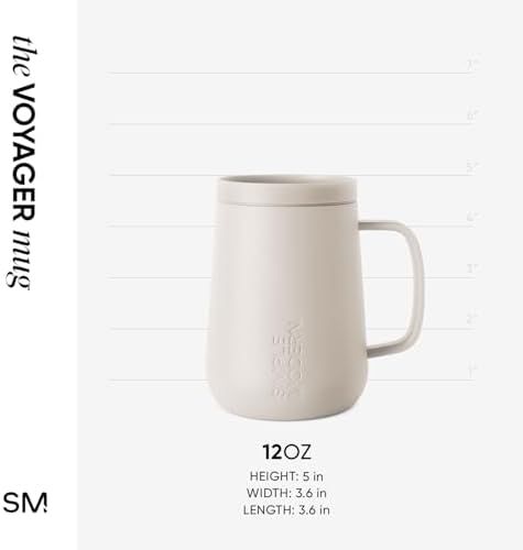 Simple Modern Voyager Signature Mug | Travel Coffee Tumbler with 360°
