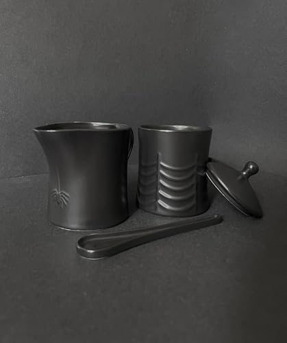 Nomnu Spiderweb Sugar and Creamer Set, Gothic Sugar/Cream Container