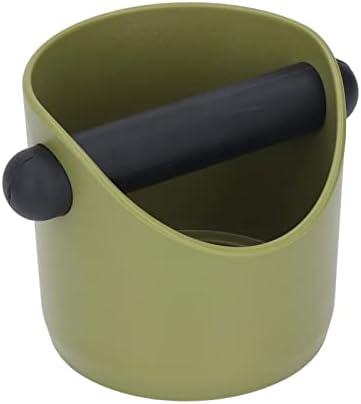 Fdit Coffee Knock Box, Plastic Rubber Coffee Grind Dump Bin with