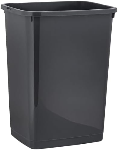 Superio 13 Gallon Kitchen Trash Can, Dark Grey
