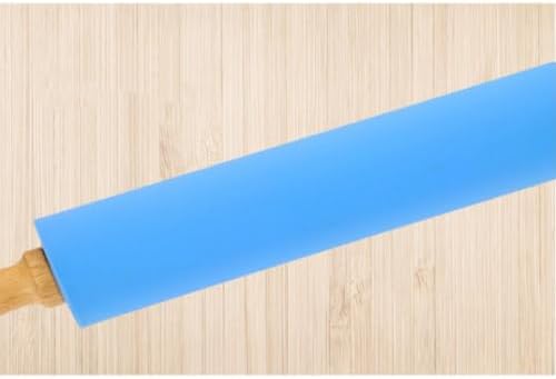 Non Stick Rolling Pin with Wood Handle Silicone Dough Roller
