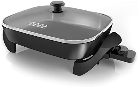 BLACK+DECKER 12x15-Inch Electric Skillet with Glass Lid