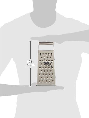 Winco 4" x 3" Tapered Stainless Steel Grater