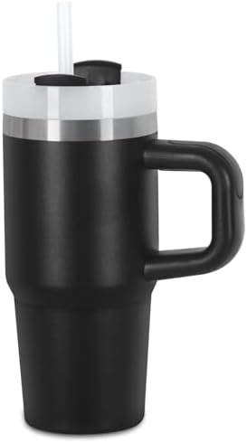 Muwnrol 14 Oz Tumbler with Handle and Straw for Kids, Stainless Steel