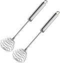 Stainless Steel Spring Coil Whisk Set 2 Pack, Wire Whip Egg Beater