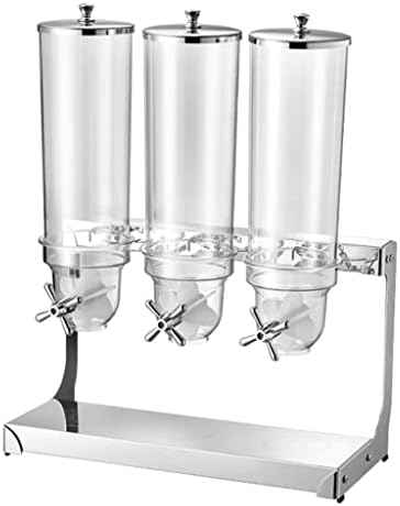 Cereal Dispenser Countertop Dry Food Holder Candy Dispenser Machine for Home/Office Desk - Snacks Grains Cheerios Dry Powder Container4L/8L/12L Cereal，Clear-12L