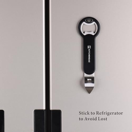 KITCHENDAO Magnetic Bottle and Can Opener for Refrigerator, Stainless