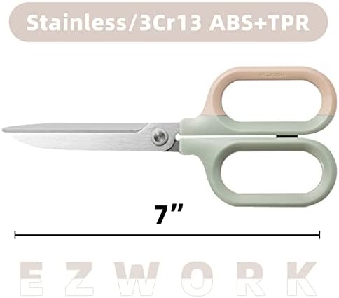 Multipurpose Scissors, Comfort-Grip Handles Sharp Scissors for Office