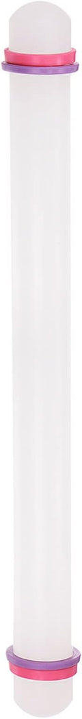 HARFINGTON Fondant Rolling Pin 18 Inch x 0.98 Inch Adjustable Guide Rings by HARFINGTON