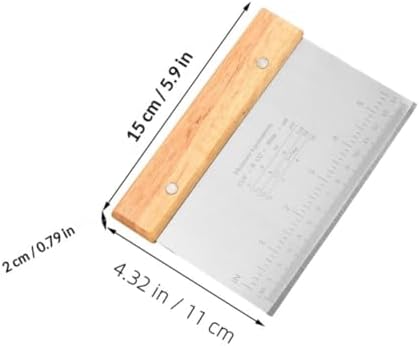 2pcs Stainless Steel Dough Scraper Cutter Tool