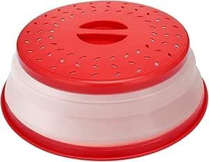 Microwave Cover for Food, Collapsible Microwave Splatter Cove, Fruit Drainer by Unknown