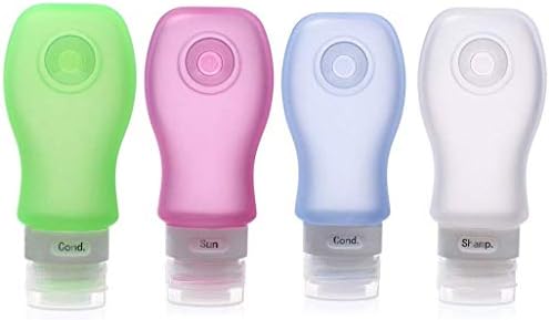 4 Pack Sucker type Portable Food Grade Squeeze Silicone Liquid Travel