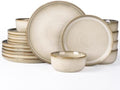 GBHOME Dinnerware Sets for 4, 12 Pieces Ceramic Plates and Bowls Set