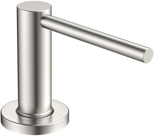 FORIOUS Soap Dispenser for Kitchen Sink, Brushed Nickel Stainless