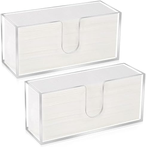 2Pcs Acrylic Countertop Paper Towel Dispenser, Clear