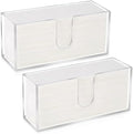 2Pcs Acrylic Countertop Paper Towel Dispenser, Clear