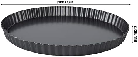 Tart Pan with Removable Bottom, Non Stick Quiche Baking Dish, Large