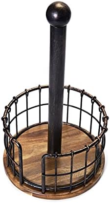 Pfaltzgraff Anvil Acacia Wood Paper Towel Holder