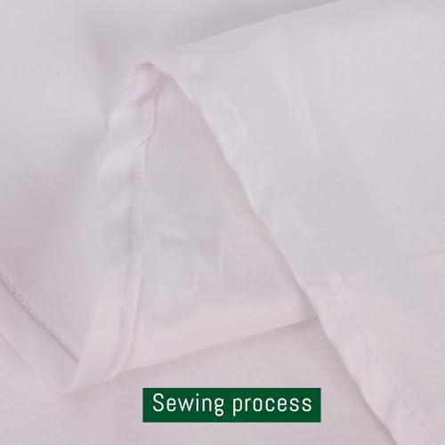 DAKKIONY 10 Pack Round Tablecloth White 120 Inch, Stain Resistant and