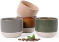 INGOFIN Ceramic Espresso Cup Set of 4-4.2 oz Espresso Cup for Coffee
