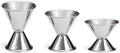 Double Jigger, Stainless Steel, Cocktail Measuring Liquor Jiggers with