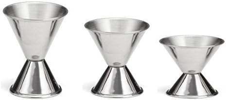 Double Jigger, Stainless Steel, Cocktail Measuring Liquor Jiggers with