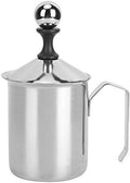 400 cc Milk Frother Handheld, Stainless Steel Milk Foamer, Manual Milk