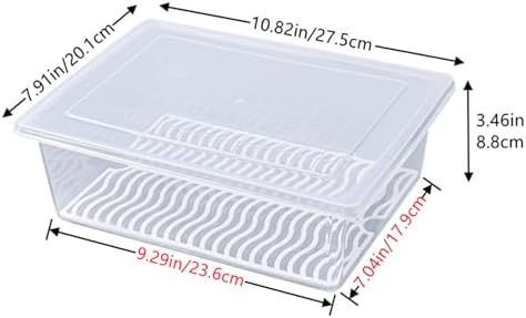 4PCS X-Large Plastic Food Storage Containers