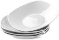 fMBB Ceramic Large Soup Bowls, 8.6 Inches, Modern 4-Piece Deep Salad