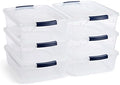 Rubbermaid Cleverstore Storage Containers, 17 Quart, 6 Pack