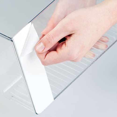 mDesign Plastic Adhesive Mount Storage Organizer Container for Kitchen