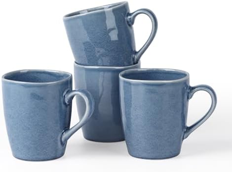 famiware Aurora Coffee Mugs, 14oz Mug Set of 4, Stoneware Cup with